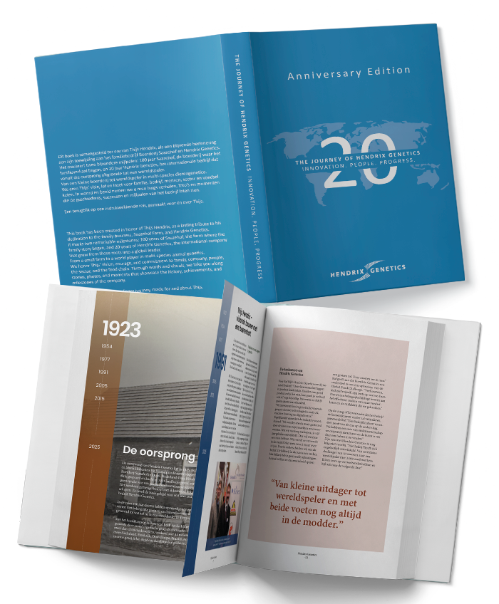 For Hendrix Genetics intoappsnwebs created designed a book